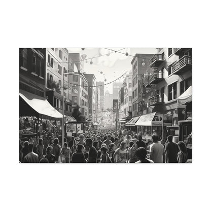 Street Fair Canvas Art