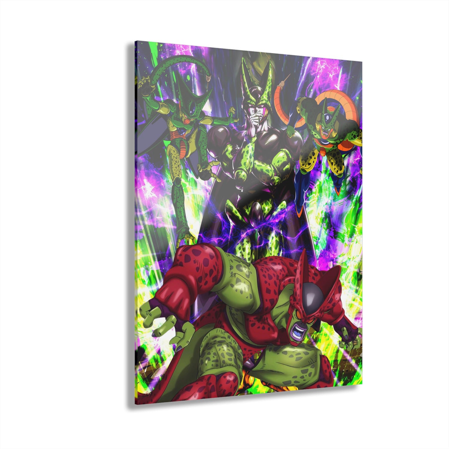 The Evolution of Cell, Dragonball Fan Concept Style, Acrylic Wall Art