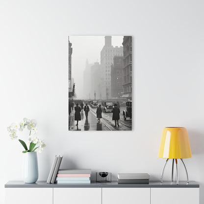 1900's City, Black and White Concept Style, Acrylic Wall Art