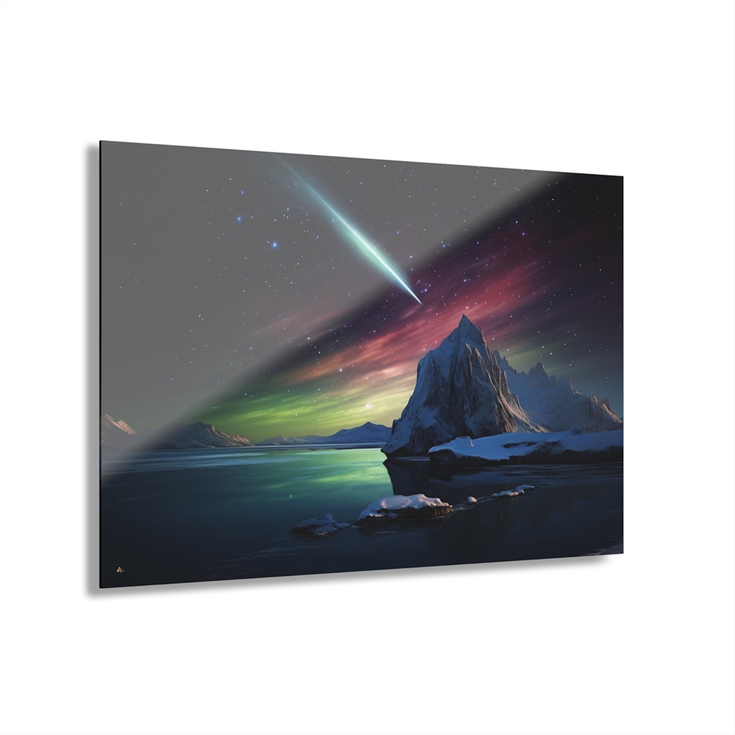 Guiding Light, Space, Landscape Concept Style, Acrylic Wall Art