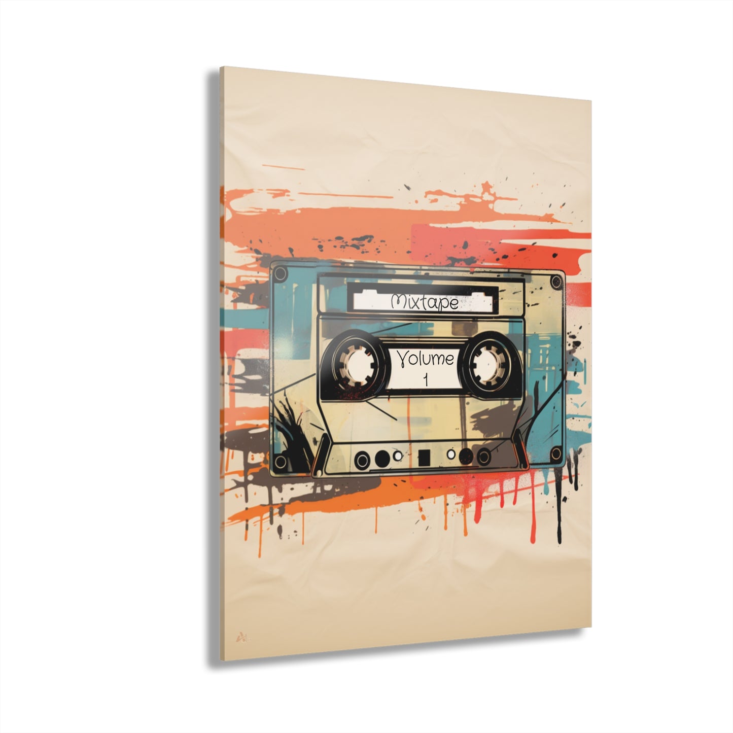 Mixtape, No Background Concept Style, Acrylic Wall Art