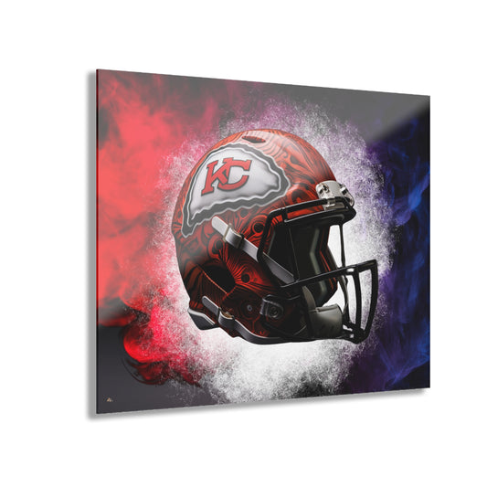 Chiefs Radiance, Kansas City, Football, Fan Colorsplash Concept Style, Acrylic Wall Art