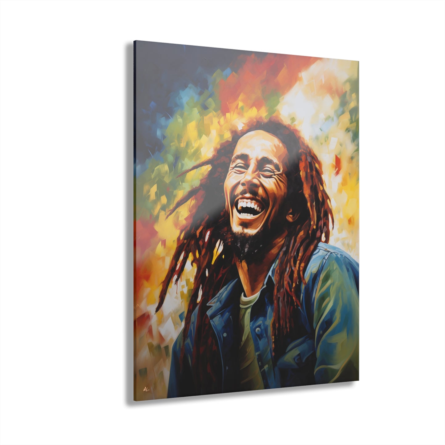 Marley, Pop Culture, Musician, Color Splash, Concept Style, Acrylic Wall Art