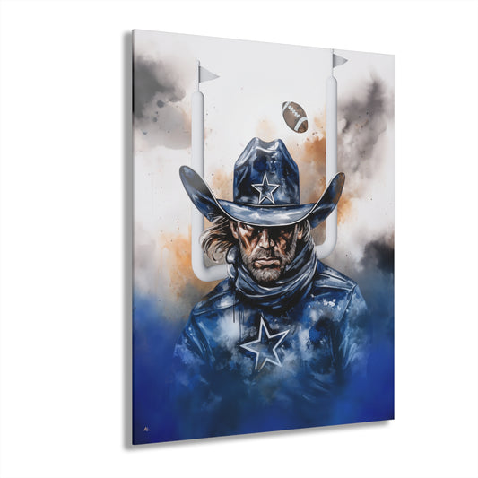 Cowboys, Football Fan, Colorsplash Concept Style, Acrylic Wall Art