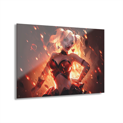 Harley Quinn, DC Color Splash, Concept Style, Acrylic Wall Art