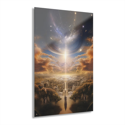 Spiritual Eden, Landscape Concept Style, Acrylic Wall Art