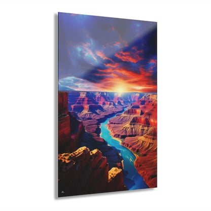 Grand Sunset, Landscape, Concept, Acrylic Wall Art