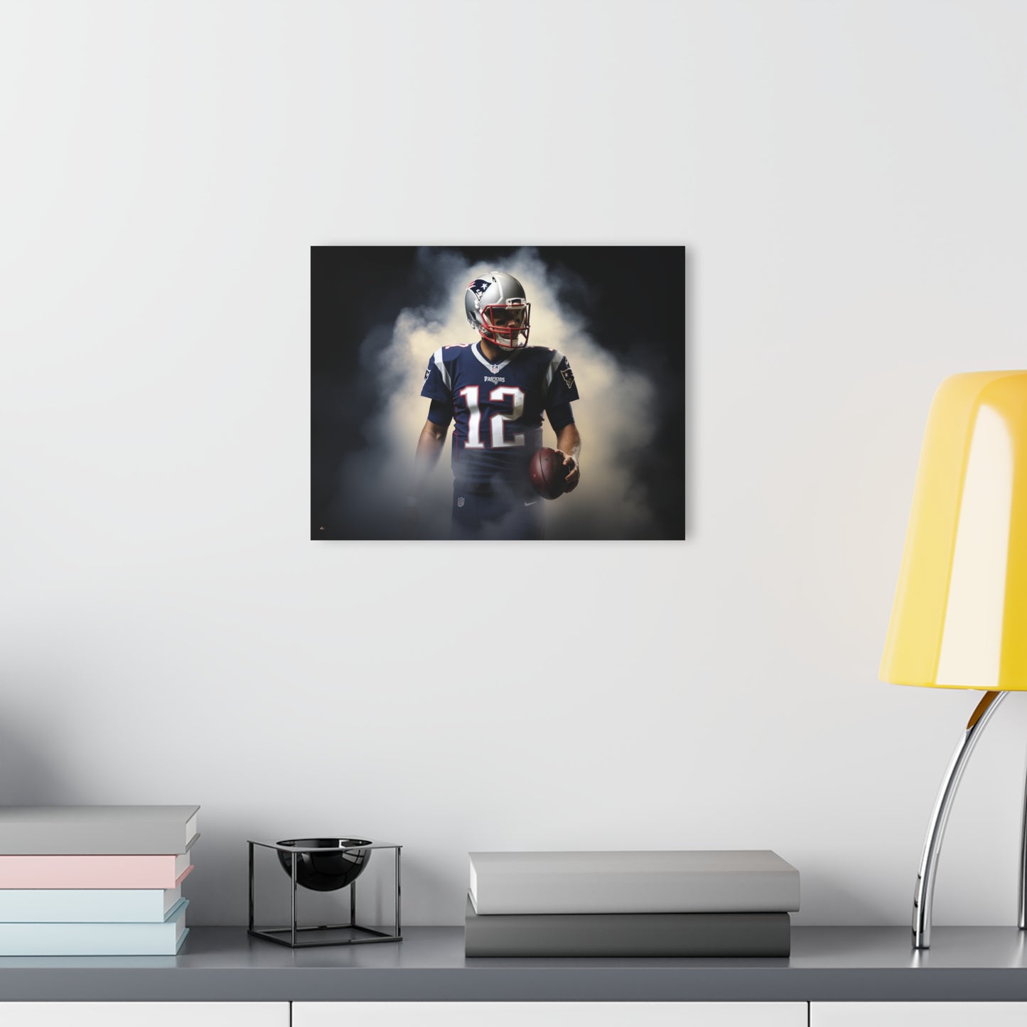 Patriots, Football Fan, TB12 Smoke Concept Style, Acrylic Wall Art