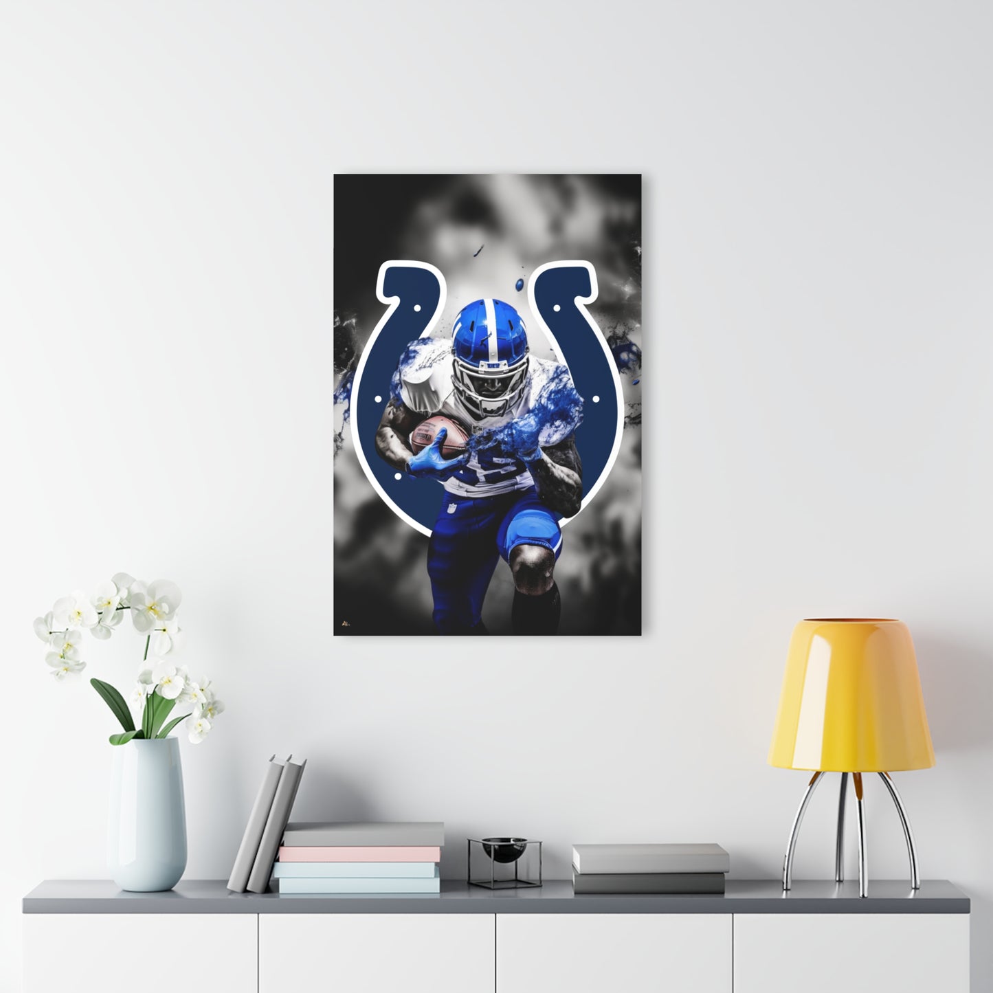 Colts Brillance, Indiana, Indianapolis, Football Fan, Concept Style, Acrylic Wall Art