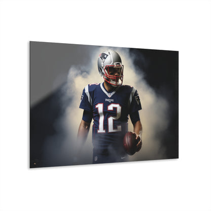 Patriots, Football Fan, TB12 Smoke Concept Style, Acrylic Wall Art