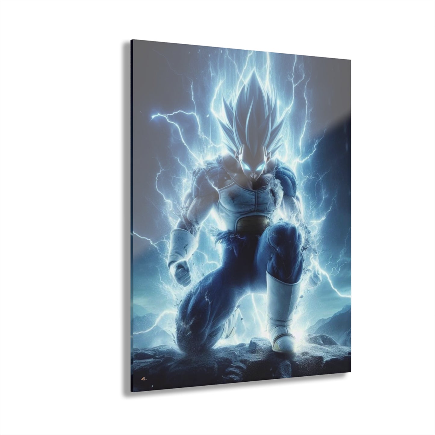 Bow to the Prince, SS Blue Vegeta, Fan Concept Style, Acrylic Wall Art