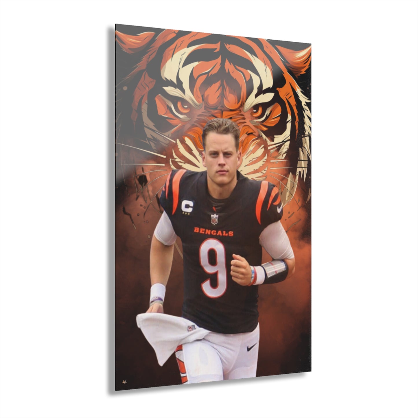 Joe Burrow, Bengals Fan Concept, Acrylic Wall Art