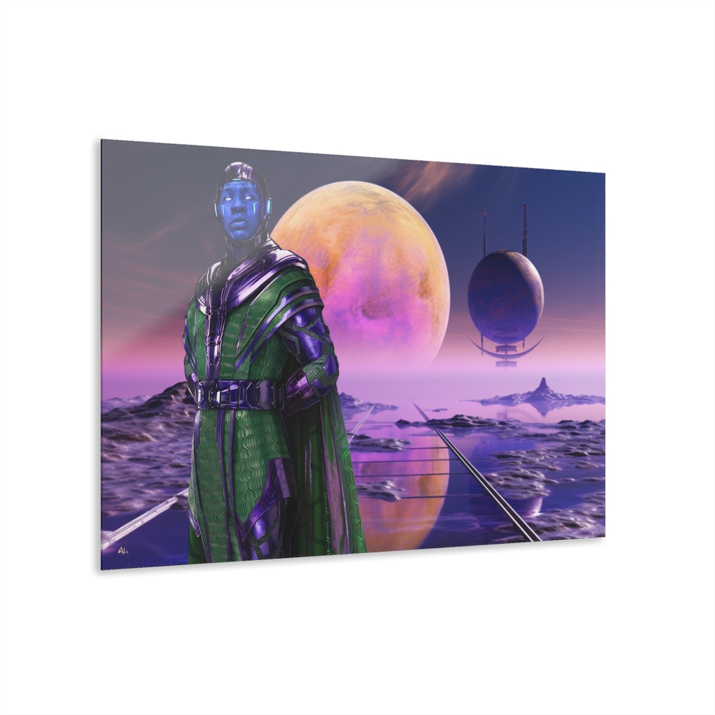 Conqueror, Kang, Jonathan Majors, Marvel Color Splash, Concept, Style, Acrylic Wall Art