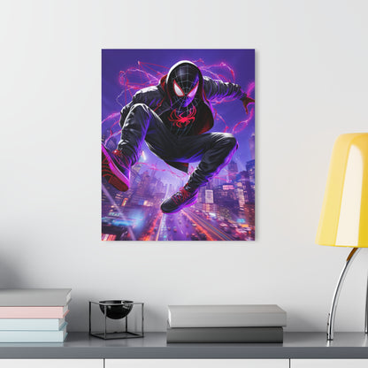 Spiderverse, Miles Morales Color Splash, Concept Style, Acrylic Wall Art