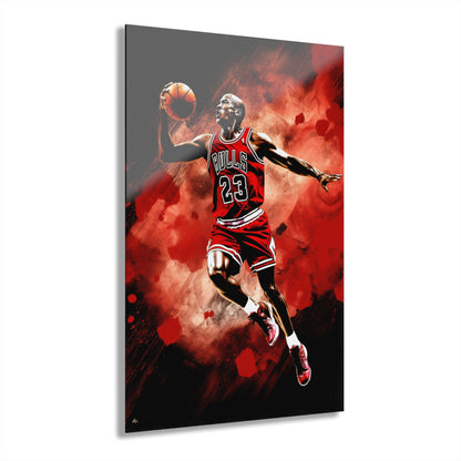 Air Jordan Color Splash, Basketball Fan Concept Style, Acrylic Wall Art