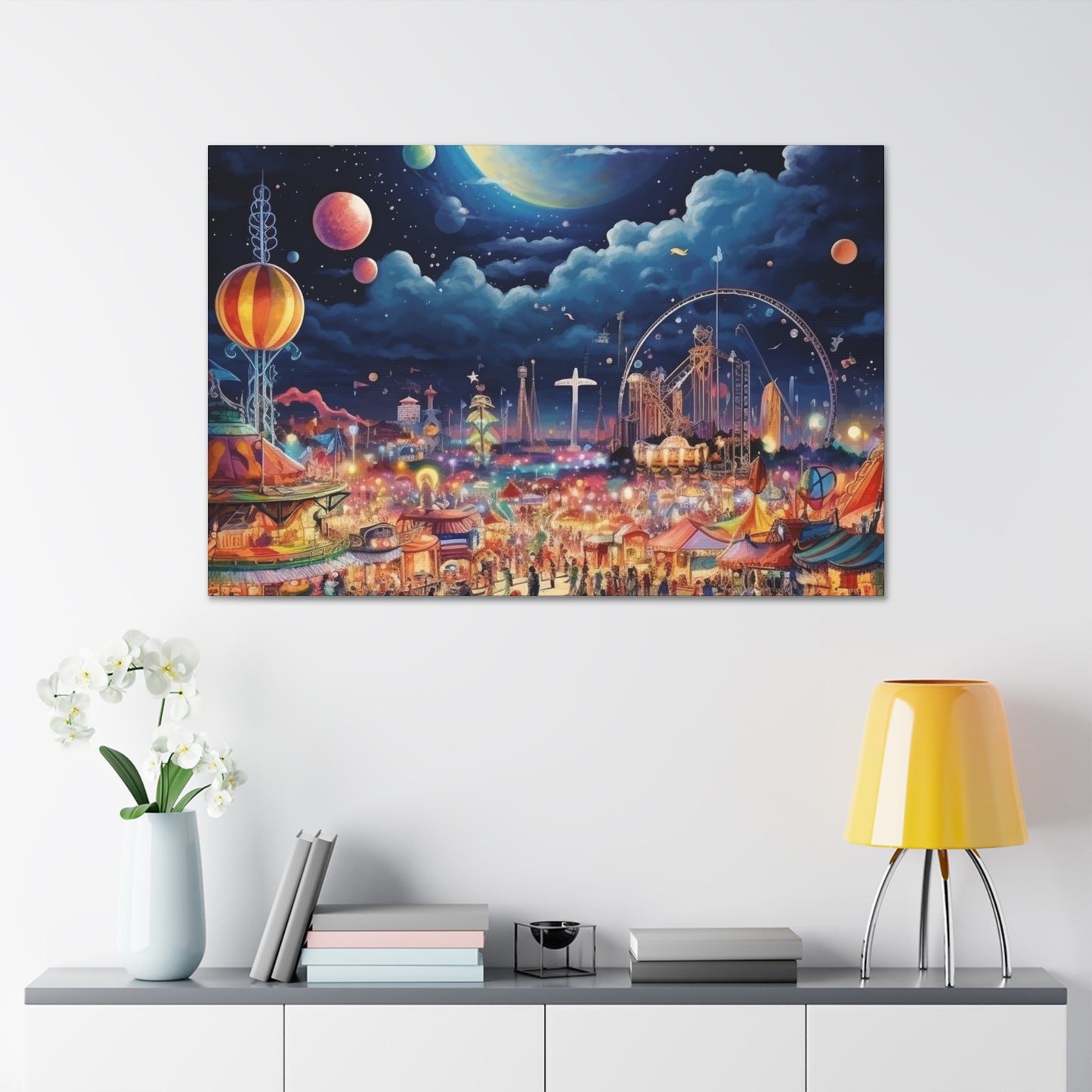 Space Carnival Canvas Art