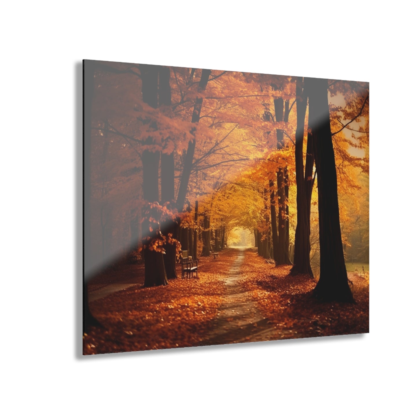 Fall Dream Walk, Landscape, Concept, Acrylic Wall Art