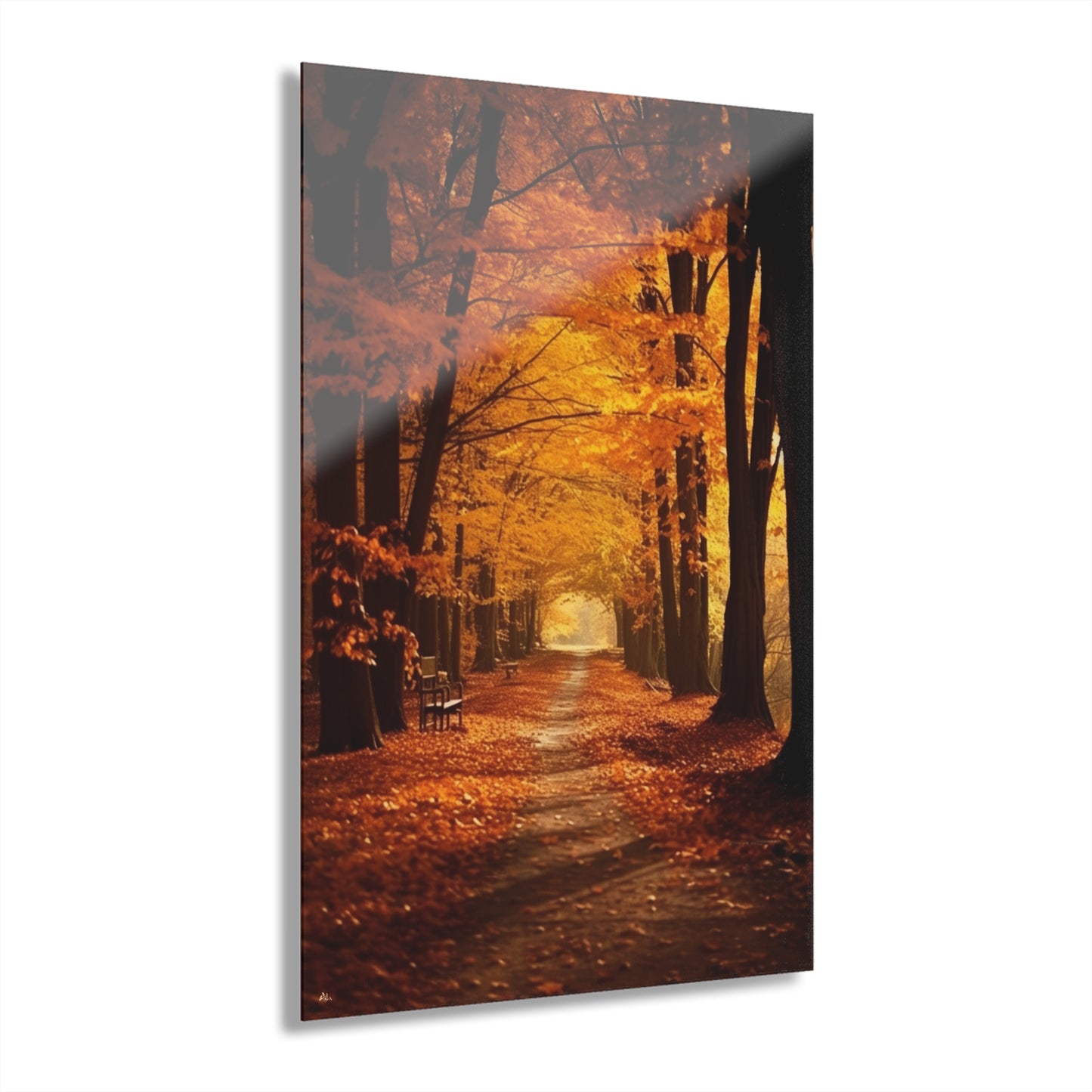 Fall Dream Walk, Landscape, Concept, Acrylic Wall Art