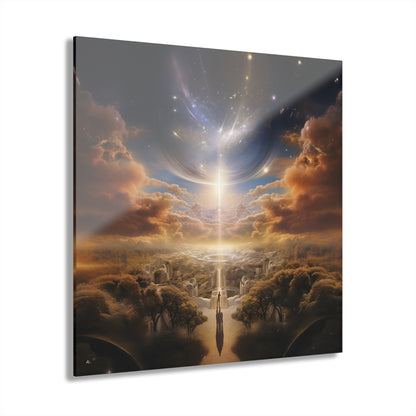 Spiritual Eden, Landscape Concept Style, Acrylic Wall Art