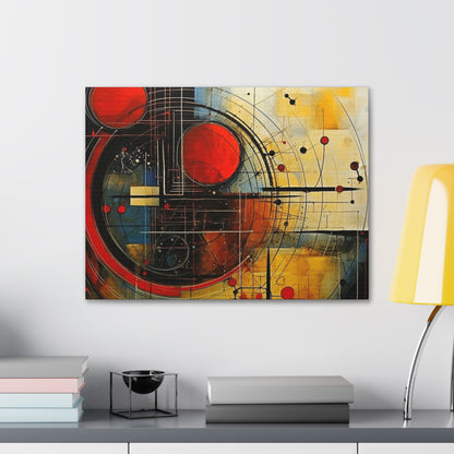 Red Compass Canvas Art