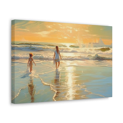 Sunset Walk Canvas Art