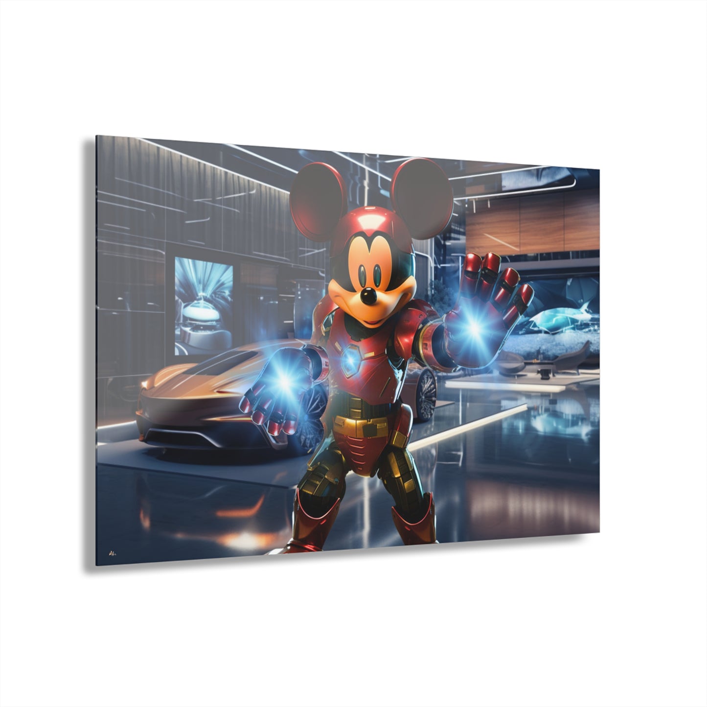 Iron Mouse, Pop Culture Concept Style, Acrylic Wall Art