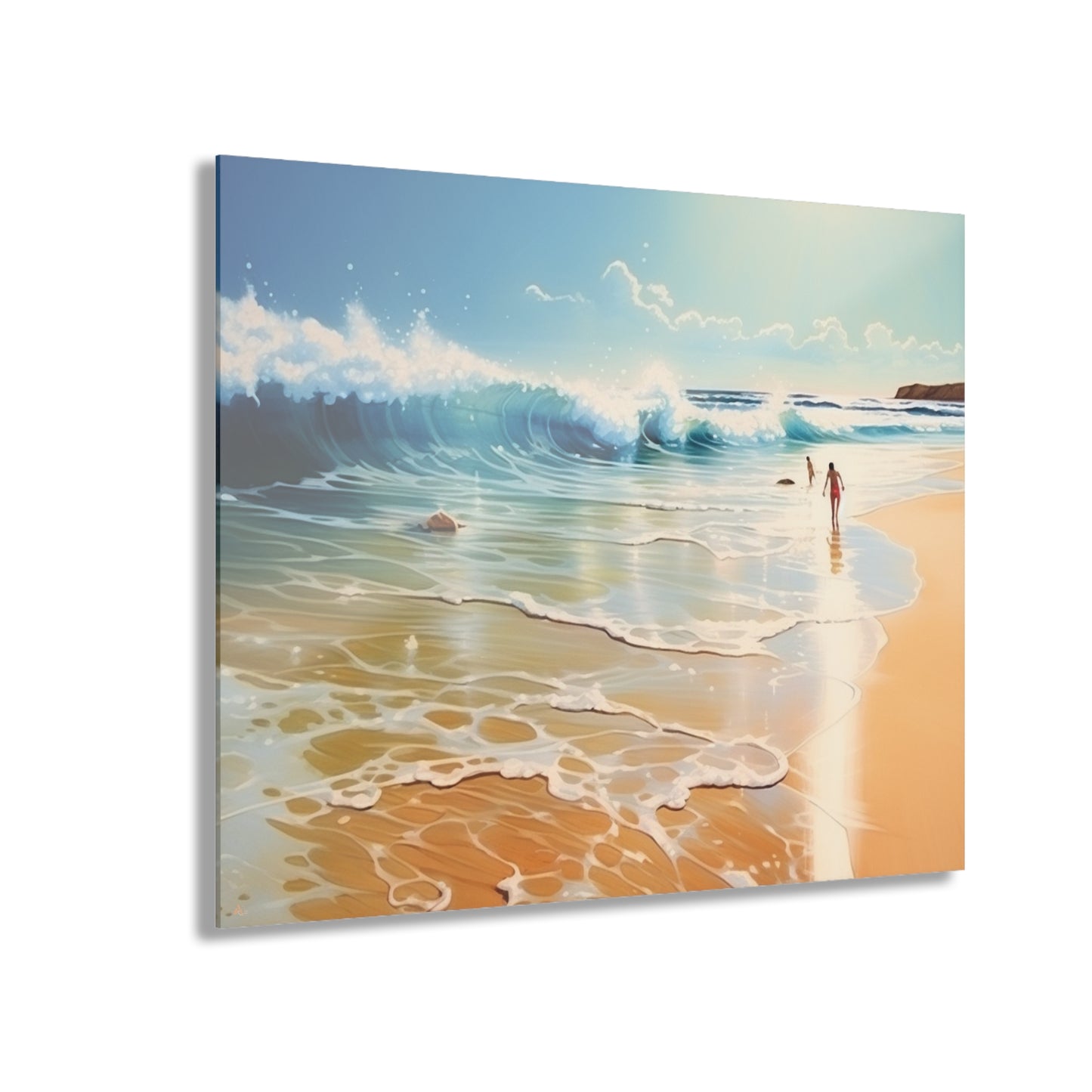 Beach Day, Landscape Concept Style, Acrylic Wall Art