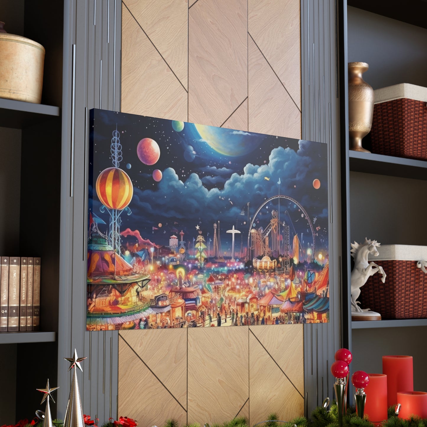 Space Carnival Canvas Art