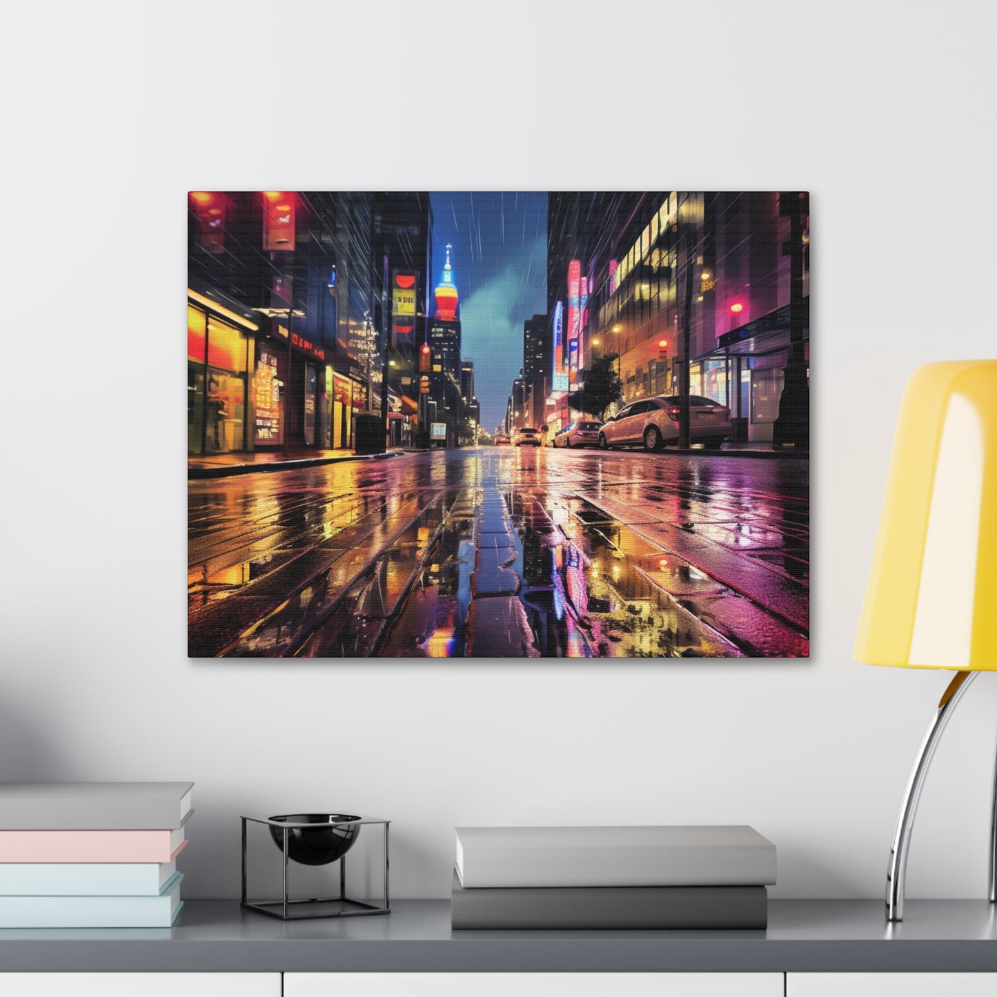 Wet City Canvas Art