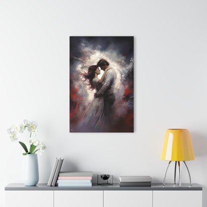 Love, human emotion, color splash concept, acrylic wall art