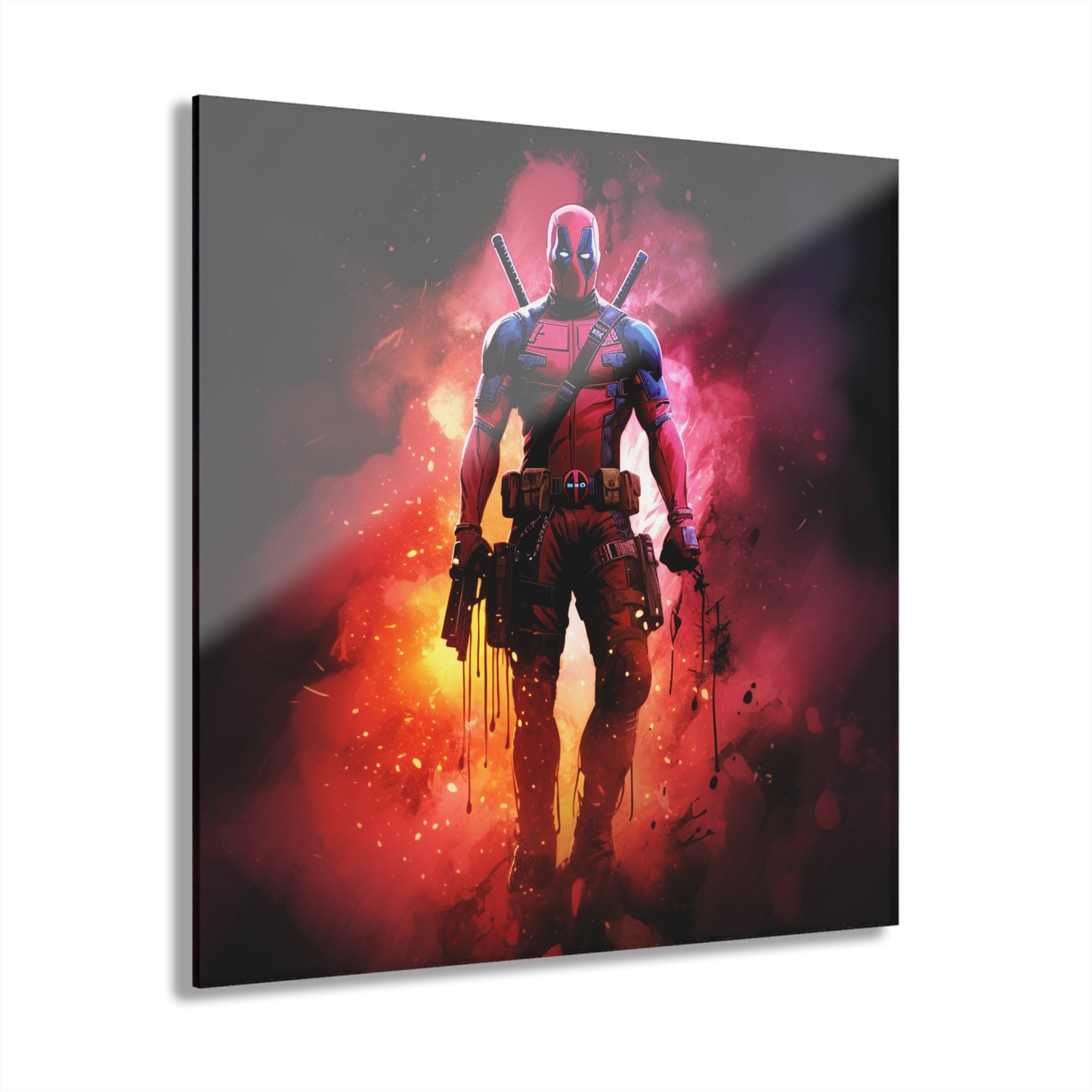 Deadpool, Marvel Color Splash, Concept Style, Acrylic Wall Art