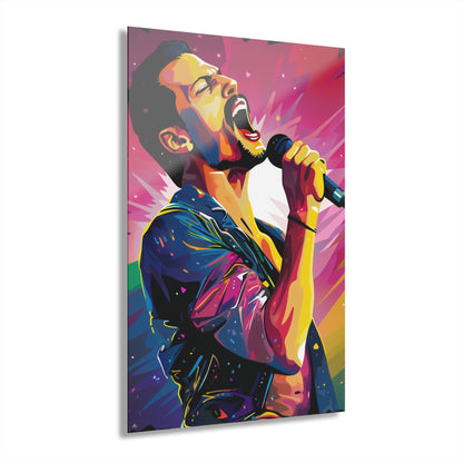 Freddie Mercury, Concept Style, Color Splash, Acrylic Wall Art