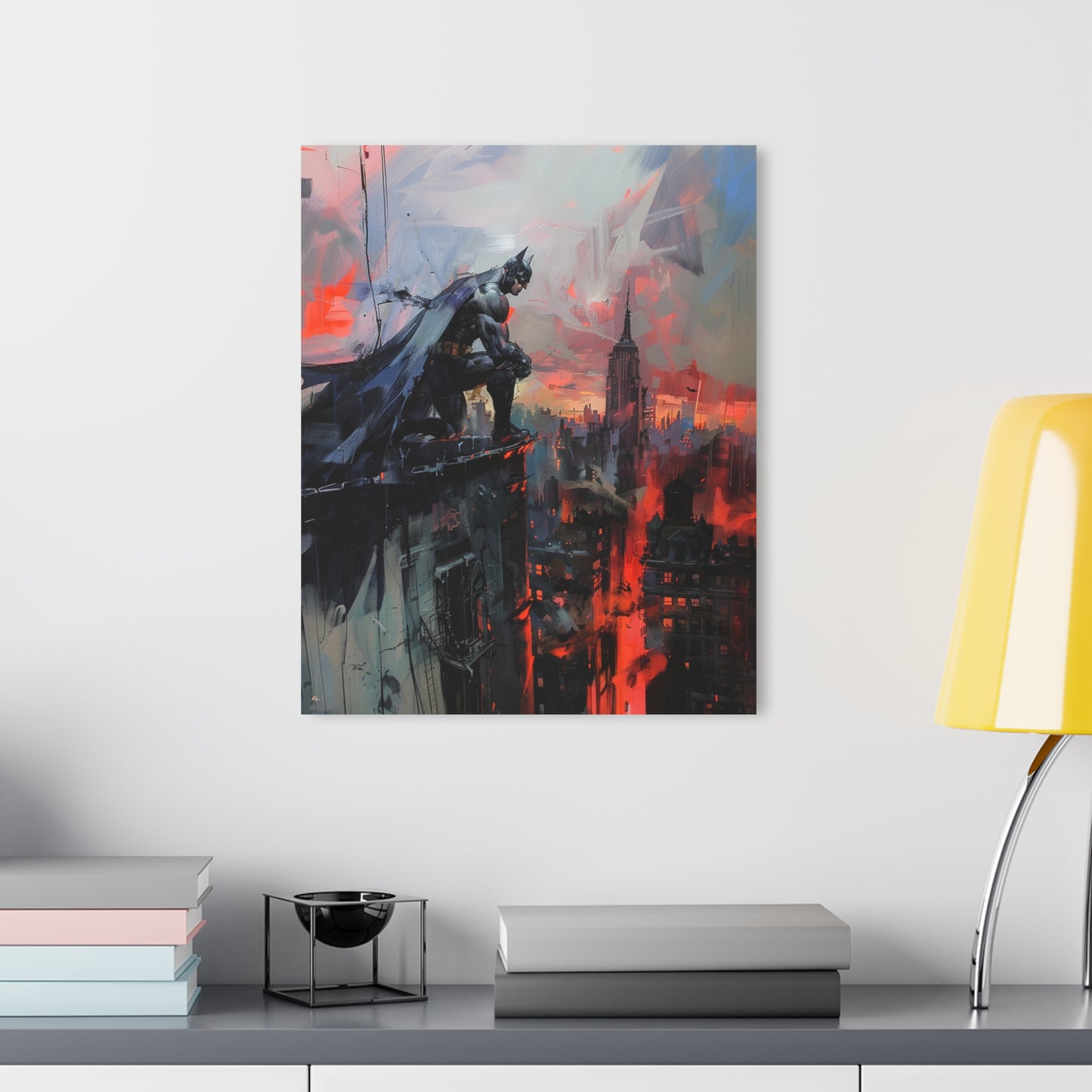 Abstract Knight, Fan Concept Style Batman, Acrylic Wall Art