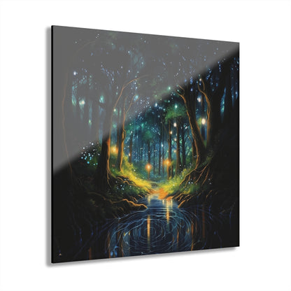 Firefly Dream, Landscape, Concept, Acrylic Wall Art