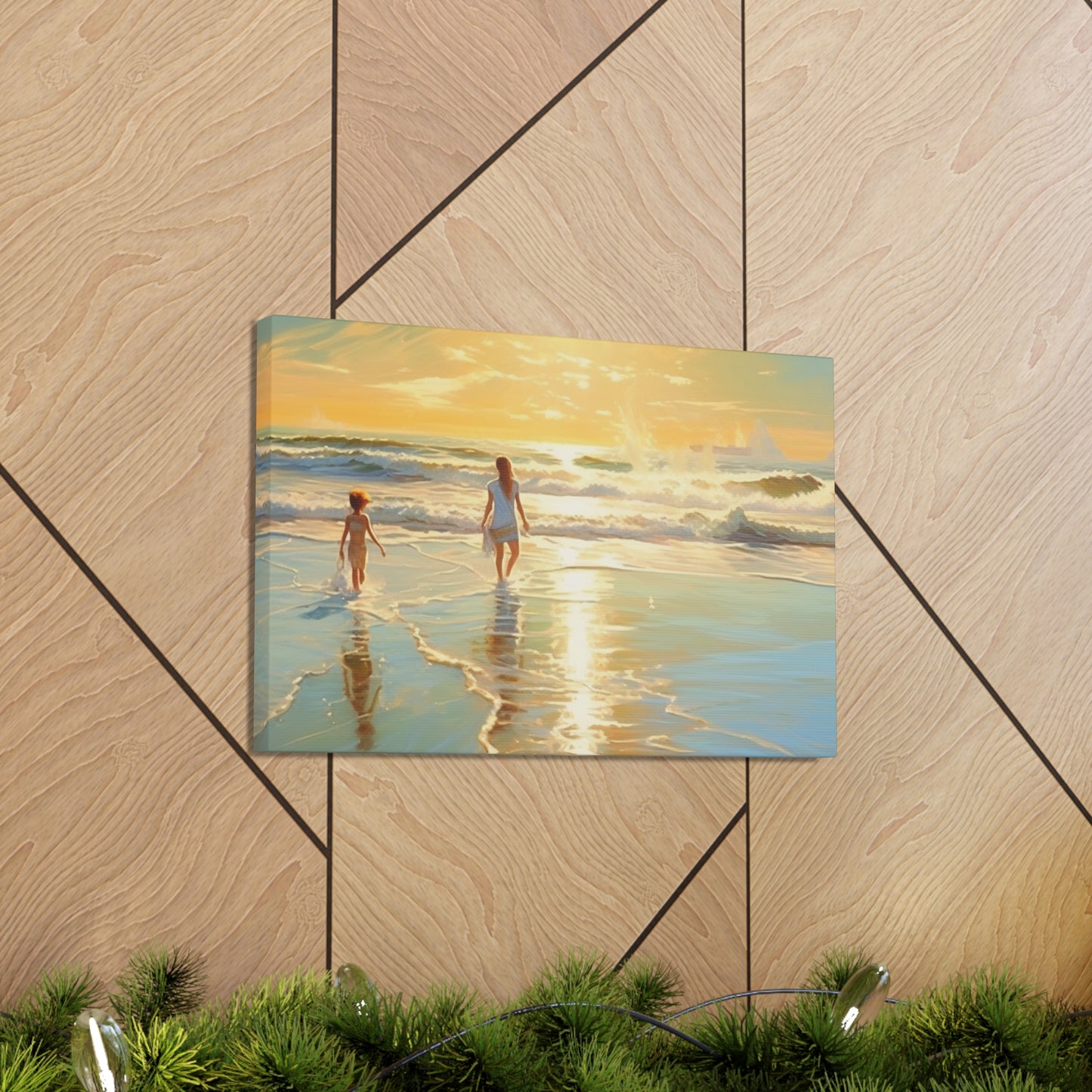 Sunset Walk Canvas Art