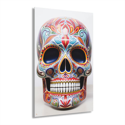 Dia de la Muerte, no background, Concept Style, Acrylic Wall Art