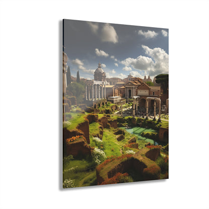 Rome Garden, Landscape, Concept, Acrylic Wall Art