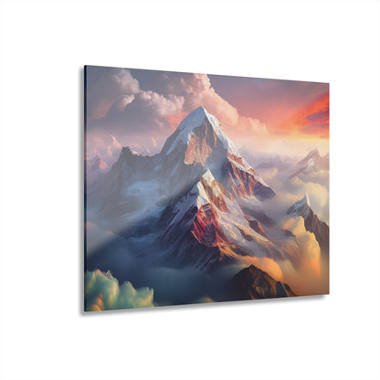 Mountain Paradise, Landscape Concept Style, Acrylic Wall Art