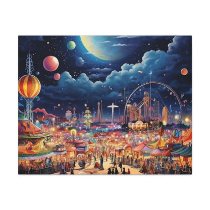 Space Carnival Canvas Art