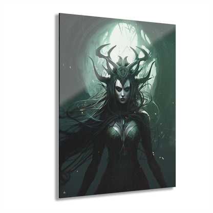 Hela, goddess of death, Norse Mythology, concept style, Acrylic Wall Art