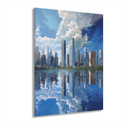 Blue Dream, Landscape Concept Style, Acrylic Wall Art