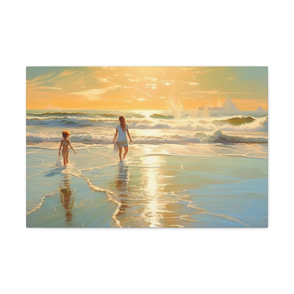 Sunset Walk Canvas Art