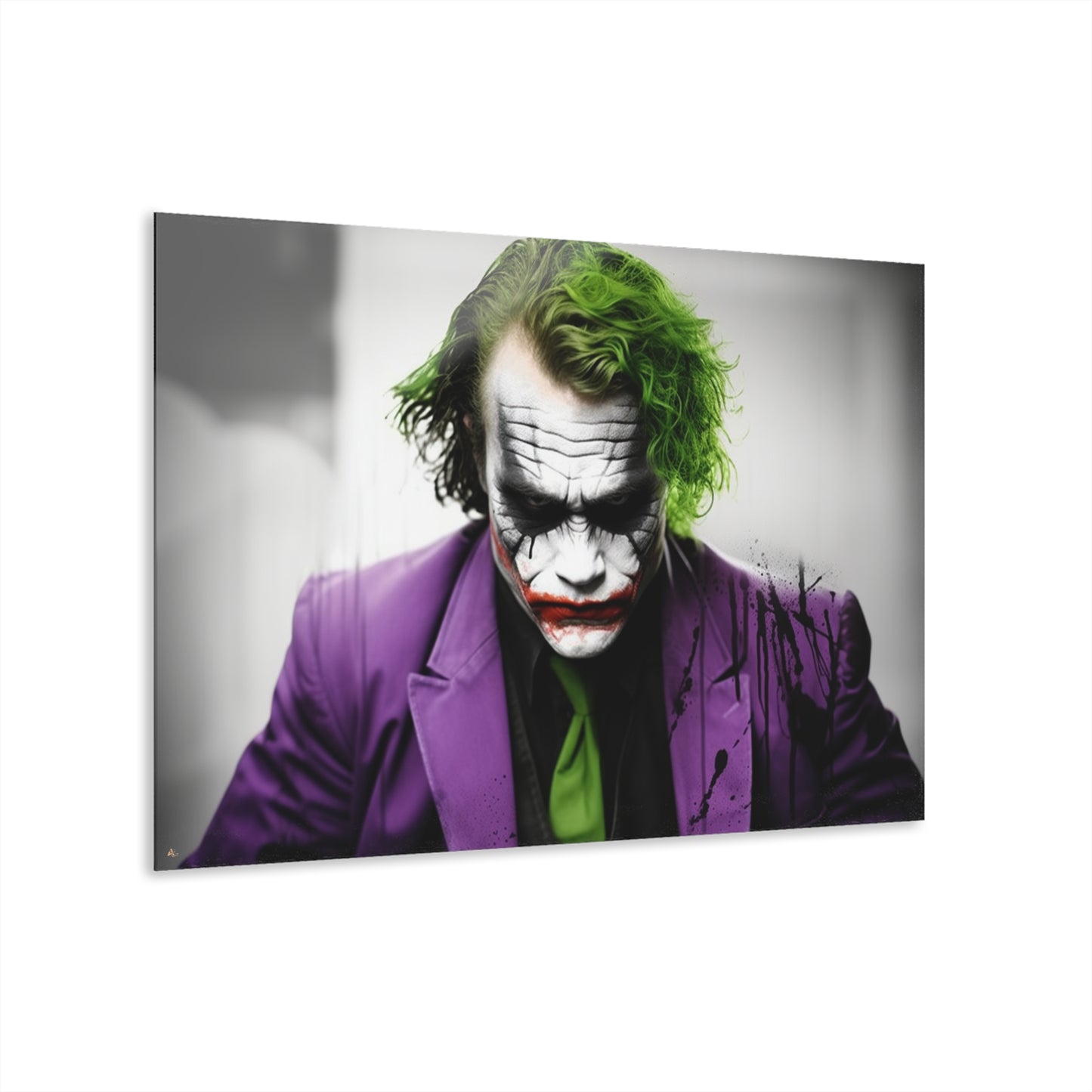 Heath Joker, Comic, DC Color Splash, Movies, Concept Style, Acrylic Wall Art