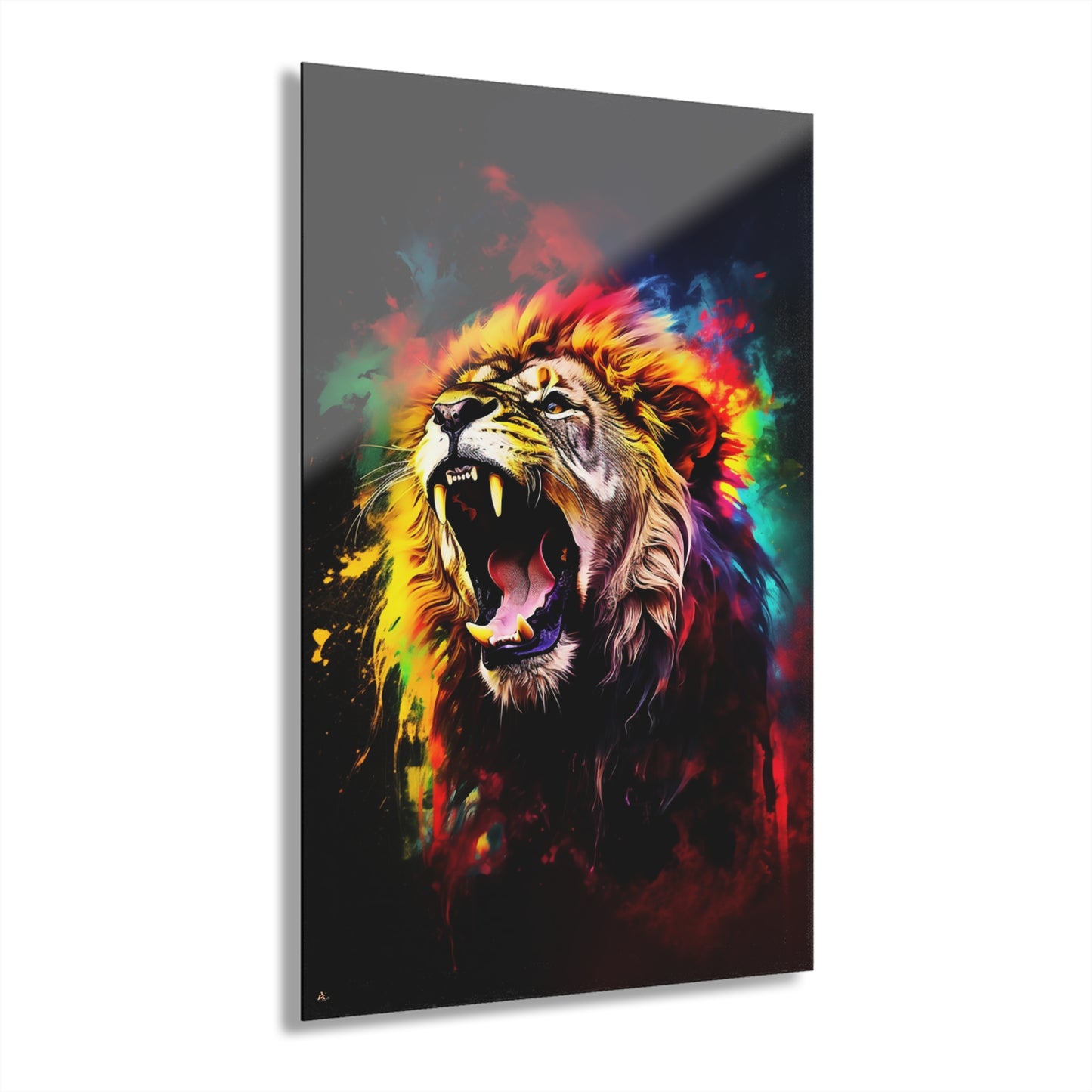 King, Lion, Animal Concept Style, Acrylic Wall Art