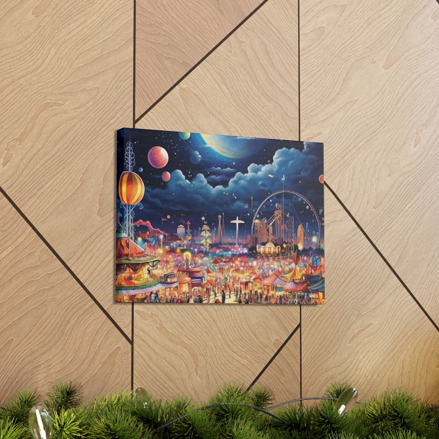 Space Carnival Canvas Art