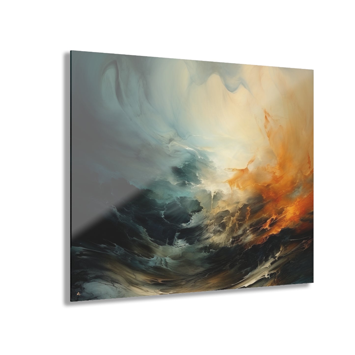 Fire Storm, Concept Style, Abstract, Acrylic Wall Art