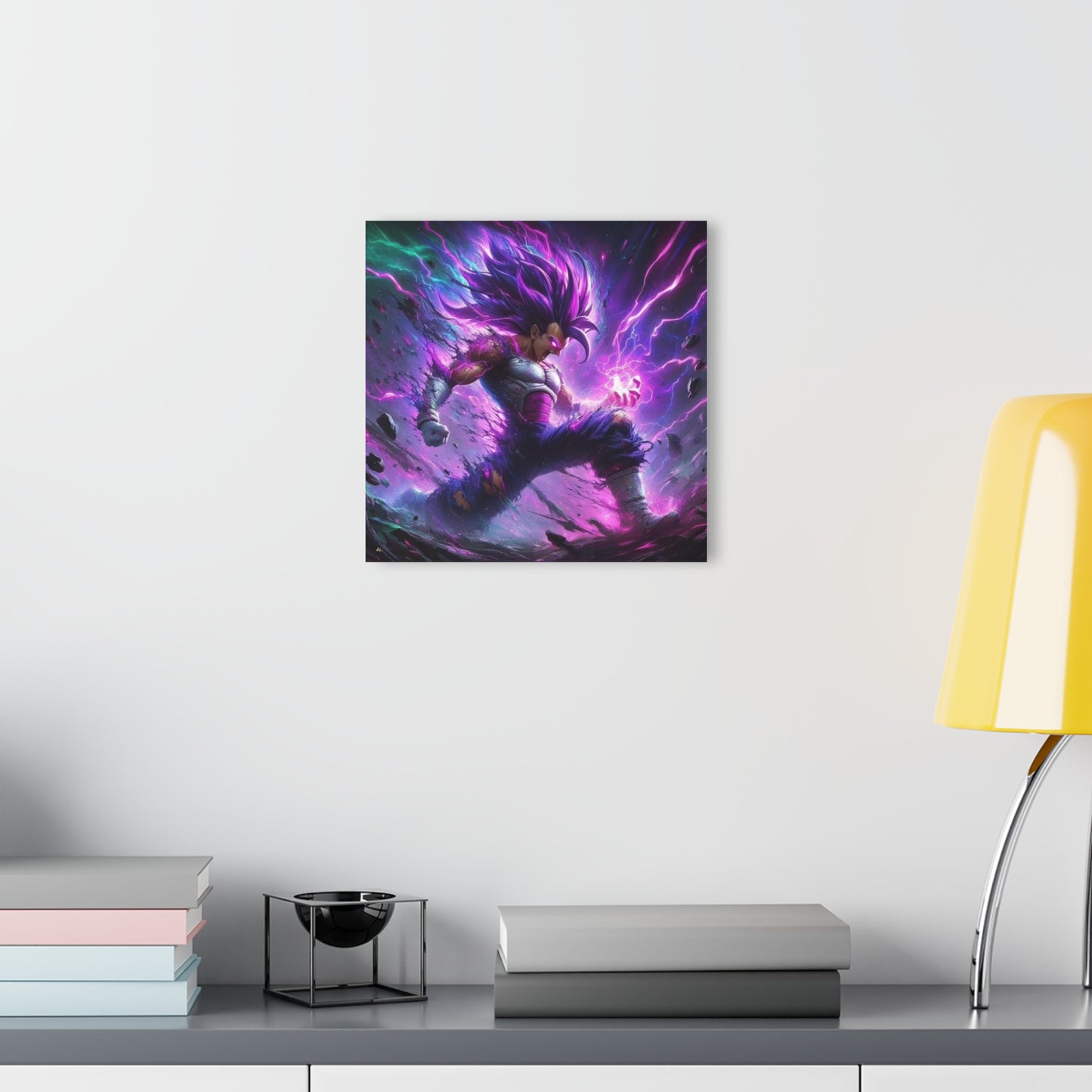 Ultra Ego Vegeta 3, Dragonball Fan Concept Style, Acrylic Wall Art