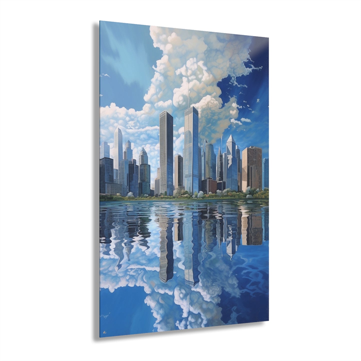 Blue Dream, Landscape Concept Style, Acrylic Wall Art