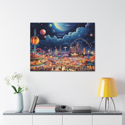 Space Carnival Canvas Art