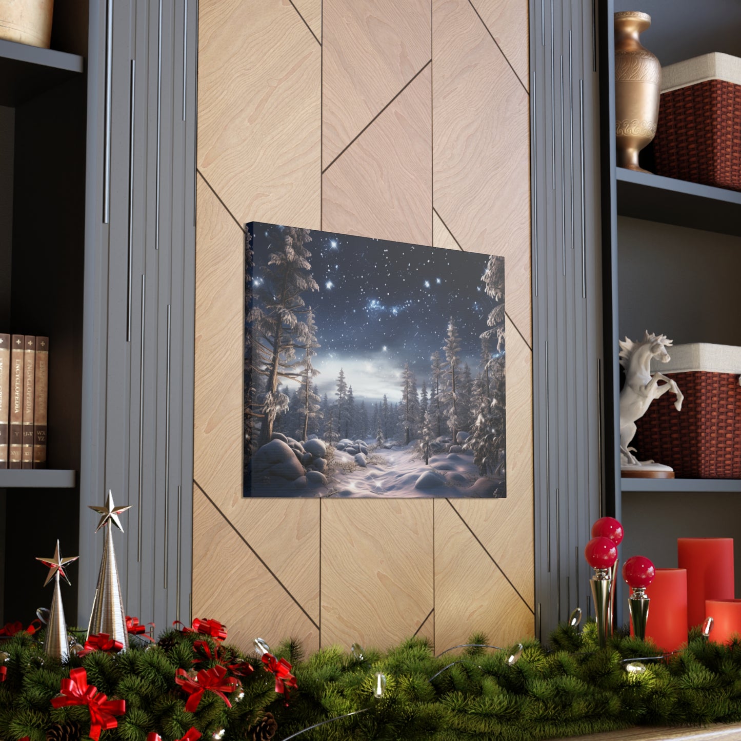 Celestial Snow Canvas Art